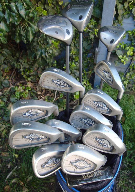 Set of Callaway Big Bertha X12 3-SW + AW + Driver + 4 + 5 Woods + Putter