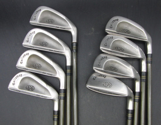 Set of 8x Callaway S2H2 3-PW Irons Firm Flex Graphite Shafts Callaway Grips*