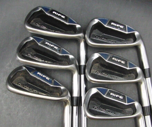 Set of 6 x Rife RX2 Irons 6SW Regular Steel Shafts Rife Grips*