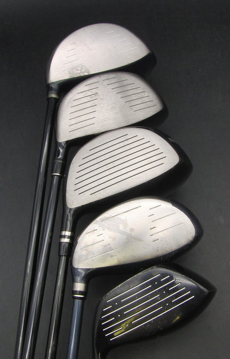 Set of 5x Multi Brands Drivers Regular & Stiff Graphite Shafts Black Grips