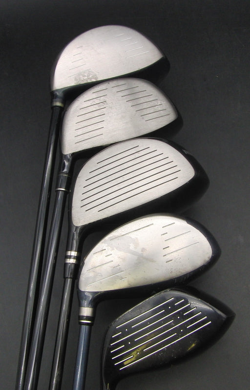 Set of 5x Multi Brands Drivers Regular & Stiff Graphite Shafts Black Grips