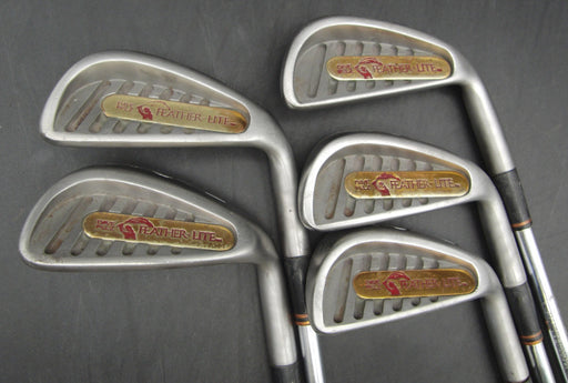Set of 5x Dave Pelz Feather Lite 4,5,7,8+PW Irons Regular Steel Shafts