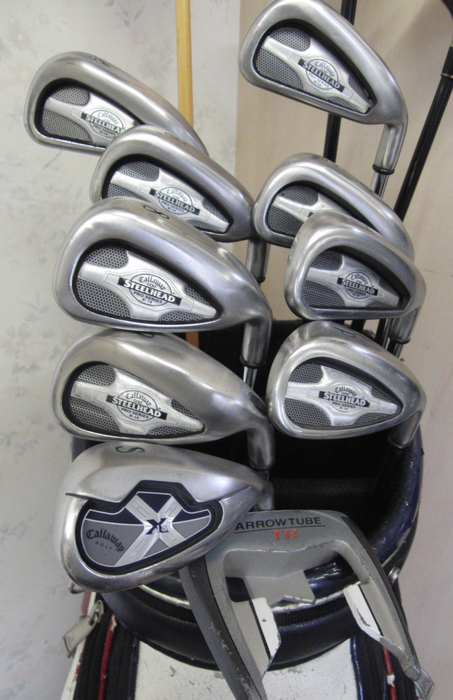 Set Of Callaway SteelHead X-14 3-SW + Driver + 3 Wood + 4 Wood + Putter