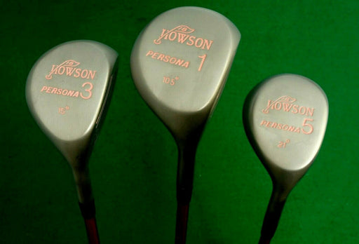 Refurbished Ladies Set of 3 x Howson 10.5° Driver 15° 3 & 21° 5 Woods Graphite