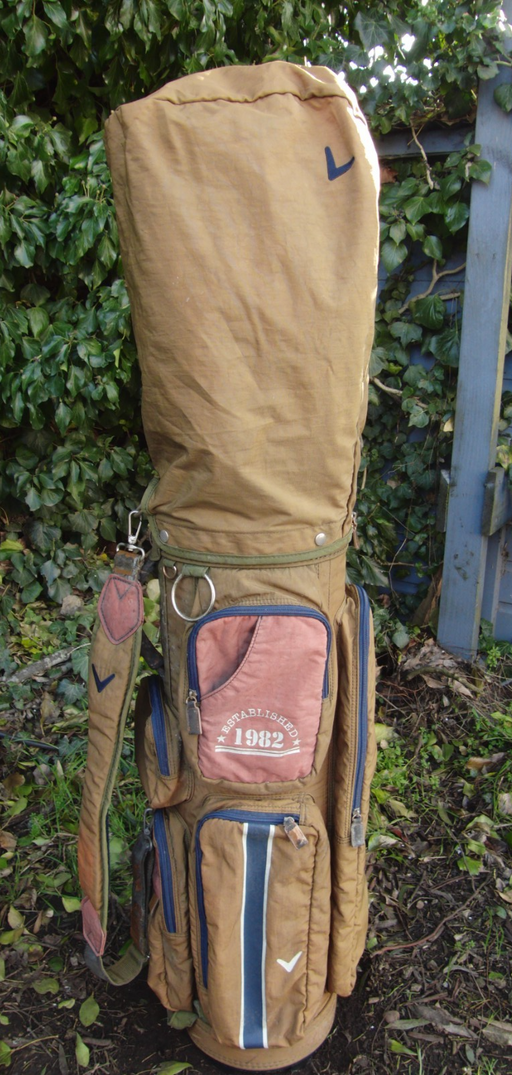 5 Division Callaway 1982 Golf Cart Carry Trolley Golf Clubs Bag*