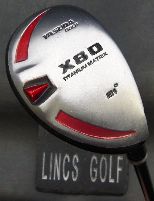 Japanese Yasuda X80 21° Hybrid Regular Graphite Shaft Iomic Grip