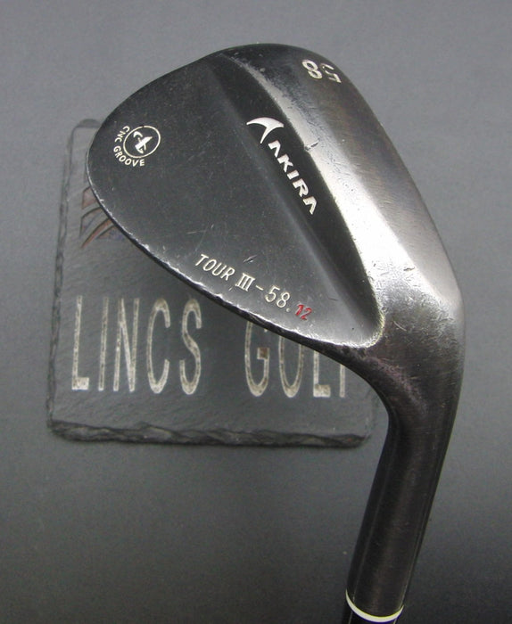 Akira CNC Groove Tour III 58° Lob Wedge Regular Steel Shaft Golf Pride Grip