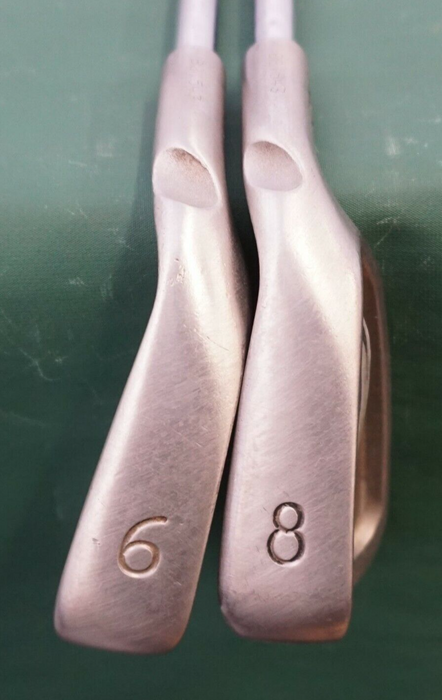 Set of 2 x Ping i5 Black Dot Irons 6 & 8 Stiff Steel Shaft Golf Pride Grip