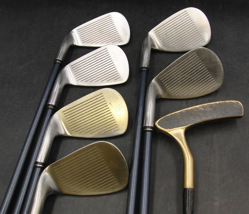 Set of Dunlop HiBrid CF 1 6SW + MacGregor Driver + 5 Wood + 7 Wood + Putter