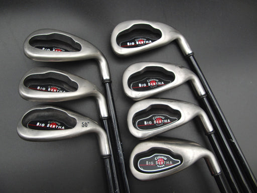 Set of 7x Callaway Big Bertha 2004 Irons 5-10+PW Regular Graphite Shafts*