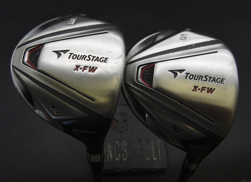 Set of 2 Bridgestone TourStage X-FW 3+5 Woods Stiff Graphite Shafts