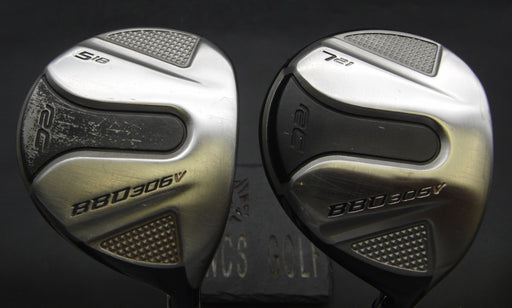 Set of 2 Royal Collection BBD 306V 5+7 Woods Stiff Graphite Shafts Bolux Grips