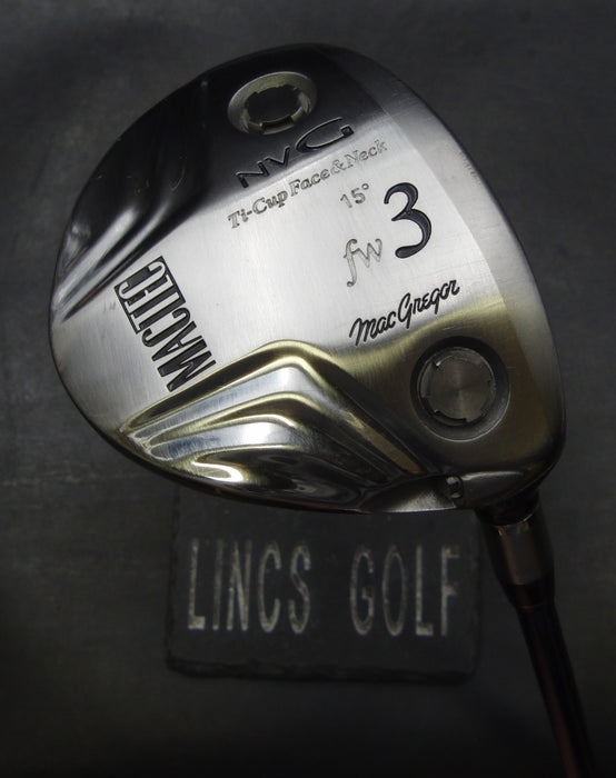 MacGregor Mactec NVG Ti-Cup Face 15° 3 Wood Regular Graphite Shaft MacTec Grip