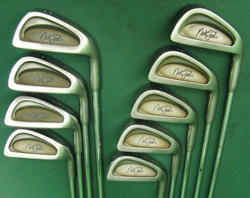 Vintage Set of 9 x Wilson Nick Faldo 3-SW Irons Regular Steel Shafts Wilson Grip