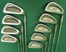 Vintage Set of 9 x Wilson Nick Faldo 3-SW Irons Regular Steel Shafts Wilson Grip