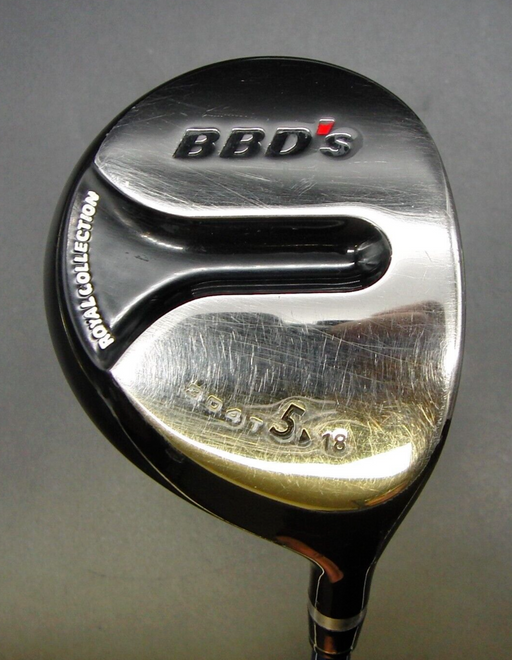 Royal Collection BBD's 18° 5 Wood Extra Stiff Graphite Shaft Perfect Pro Grip