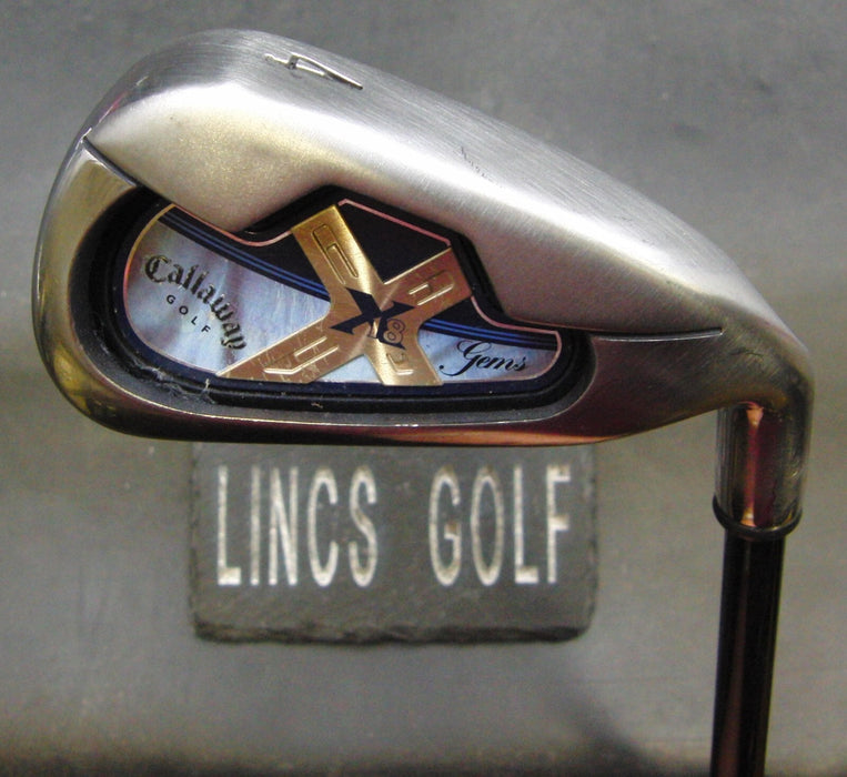 Ladies Callaway X18 Gems 4 Iron Ladies Graphite Shaft Callaway Grip
