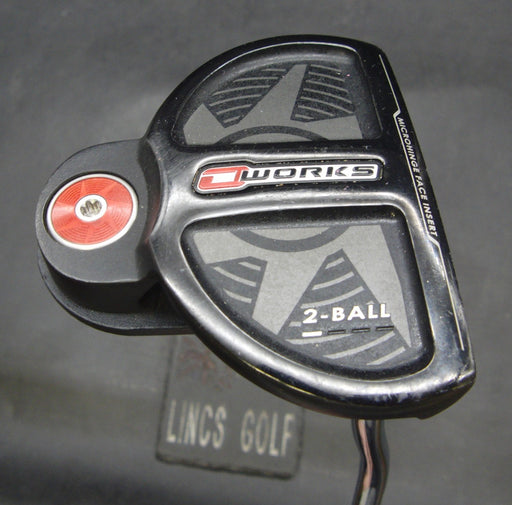 Odyssey O Works 2-ball Putter Steel Shaft 84cm Length Psyko Grip*