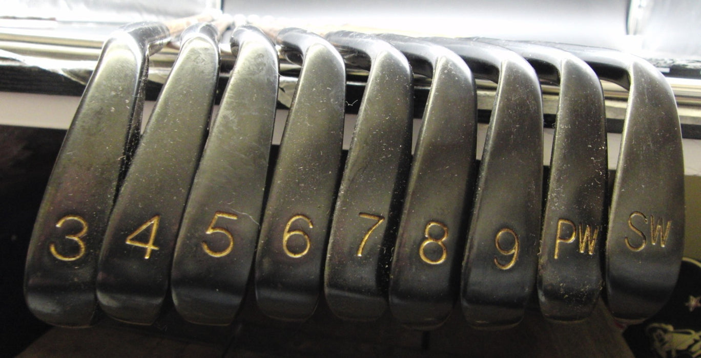 Set of 9x Chicago Classic Irons 3-SW Hickory Shafts Rite Grips