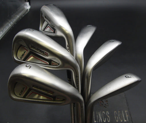 Set of 6x Adams Idea Super S Irons 5-PW Regular Steel Shafts Adams Grips*