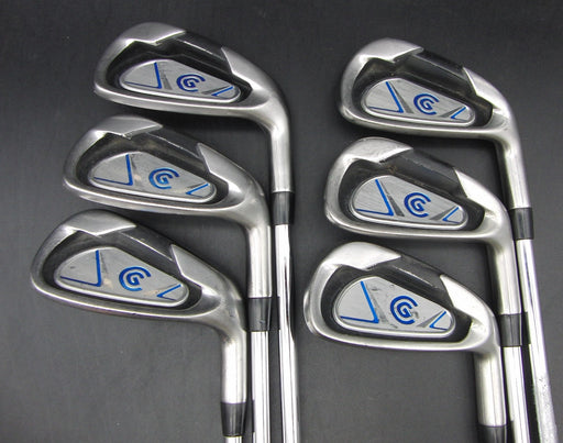 Set of 6x Cleveland CG 5-PW Irons Stiff Steel Shafts Cleveland Grips