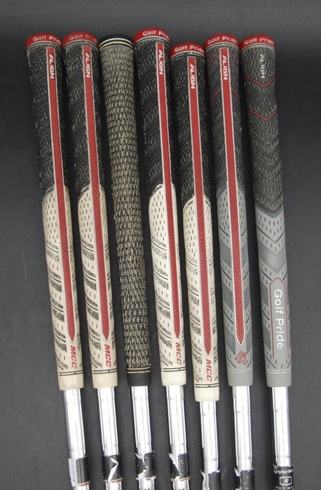 Set of 7x TaylorMade R360 XD 5-PW+AW Irons Regular Steel Shafts GolfPride Grips