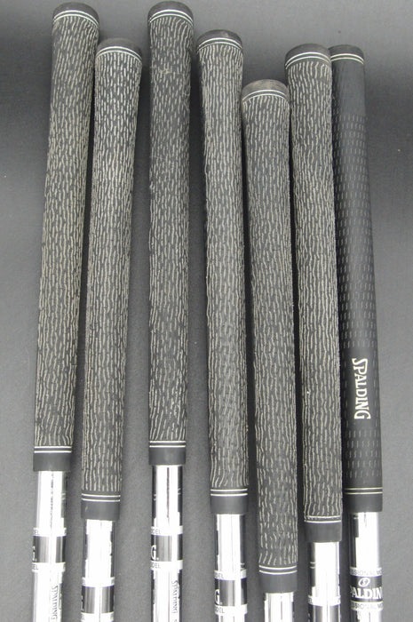 Set of 7x Spalding High Ball Irons 4-PW Stiff Steel Shafts Spalding Grips*