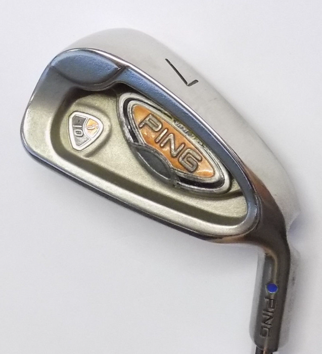 Polished Ping i10 Blue Dot 7 Iron AWT Regular Steel Shaft Lamkin Grip