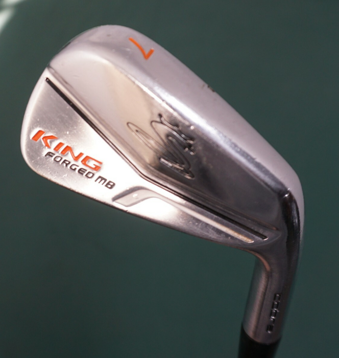 Cobra King Forged MB 7 Iron Stiff Coated Steel Shaft Golf Pride Grip