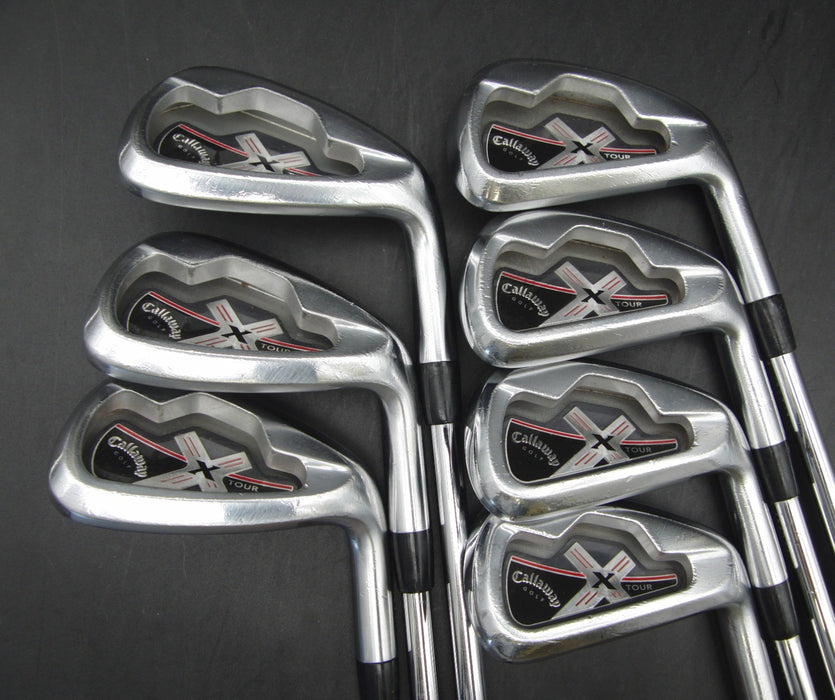 Set of 7x Callaway X Tour 4-PW Irons Regular Steel Shafts
