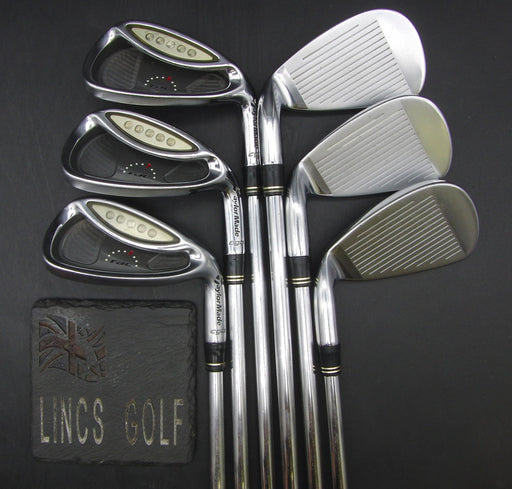 Set of 6x TaylorMade Rac CGB 5-PW Irons Regular Steel Shafts Golf Pride Grips