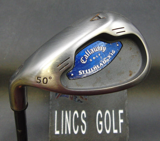 Left-Handed Callaway Steelhead X-16 50° Gap Wedge Firm Graphite Shaft