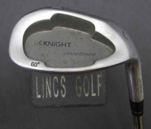 Knight Hand Ground 60° Lob Wedge Regular Steel Shaft Black Grip