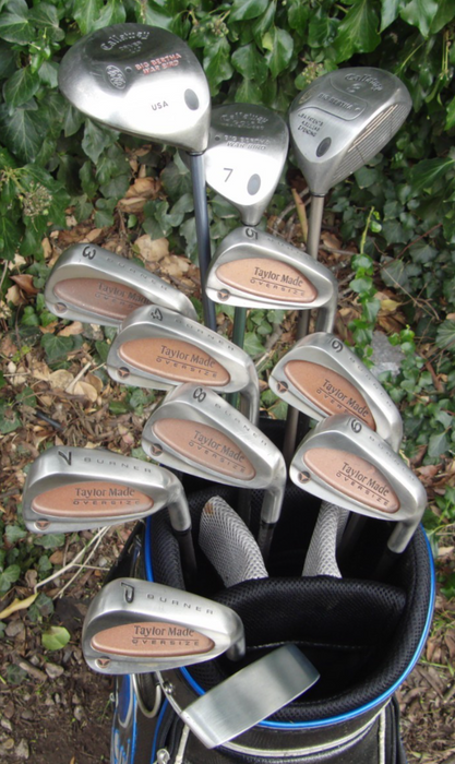 Set of TaylorMade Burner 3-PW+ Callaway Driver+ 3 Wood+ 7 Wood + Putter*