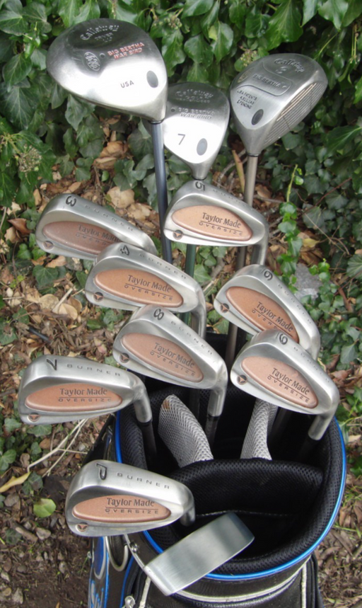 Set of TaylorMade Burner 3-PW+ Callaway Driver+ 3 Wood+ 7 Wood + Putter*