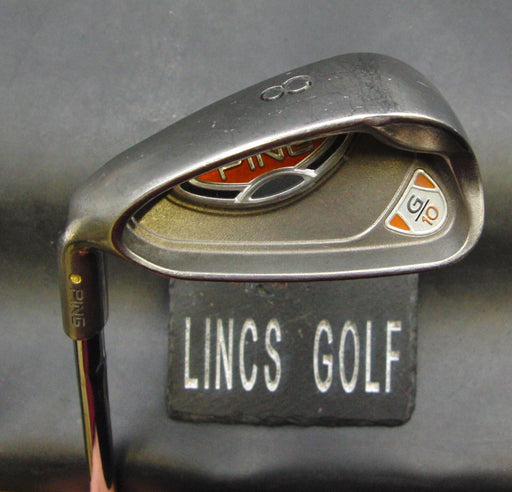 Left Handed Ping G10 Yellow Dot 8 Iron Stiff Steel Shaft Golf Pride Grip