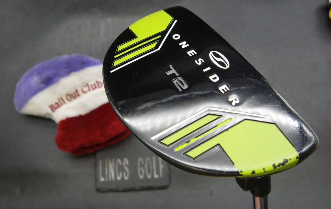 One Sider T2 Putter Steel Shaft 90cm Length Psyko Grip + Head Cover
