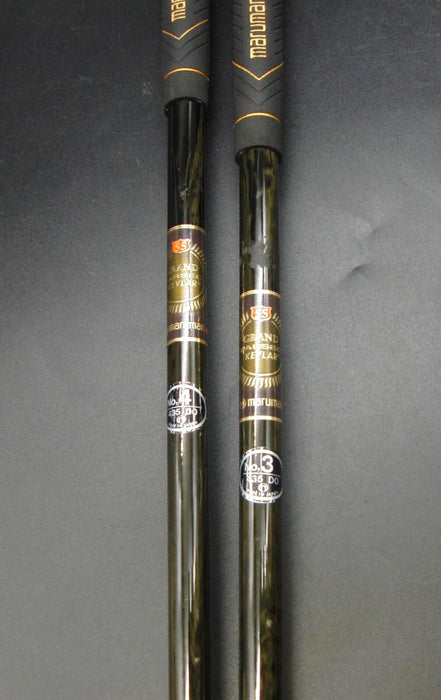 Set of 2 Maruman Grand Bigwin 3 & 4 Woods Regular Graphite Shafts Maruman Grips