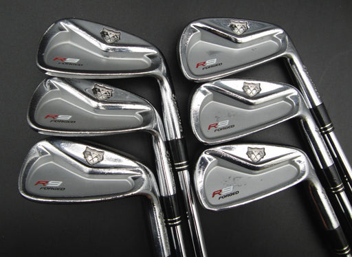 Set of 6x TaylorMade TP R9 Forged Irons 5-PW Stiff Steel Shafts Mixed Grips*
