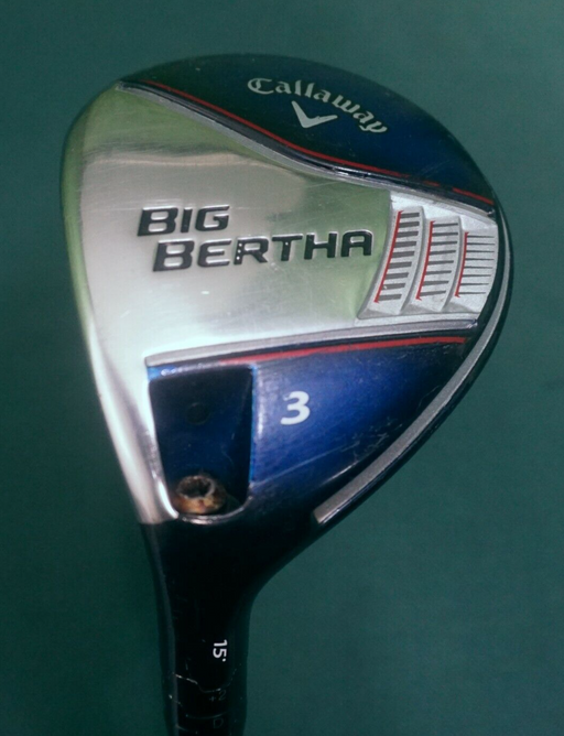 Left Handed Callaway Big Bertha 3 Wood 15° Regular Graphite Shaft