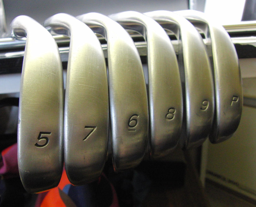 Set of 6x TaylorMade Rac R5 5-PW Irons Stiff Steel Shafts Golf Pride Grips