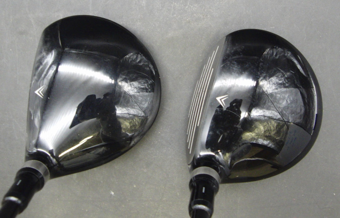 Set of 2 Tobunda TryFit 15° 3 & 18° 5 Woods Stiff Graphite Shafts TryFit Grips