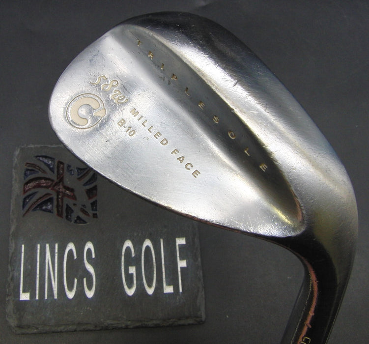 Crews Golf B-10 Milled Face 58° Sand Wedge Stiff Steel Shaft Golf Pride Grip
