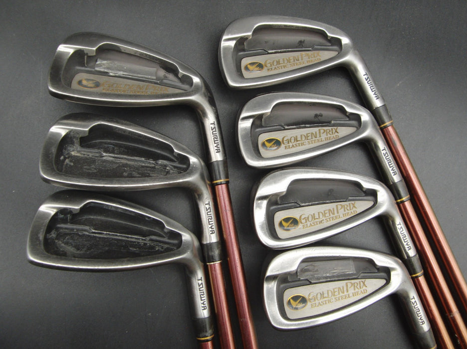 Set of 7x Tsuruya Golden Prix Irons 5-PW+AW Regular Graphite Shafts G/P Grips*