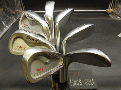 Set of 7x Srixon I-302 Forged Irons 4-PW Stiff Steel Shafts Srixon Grips*