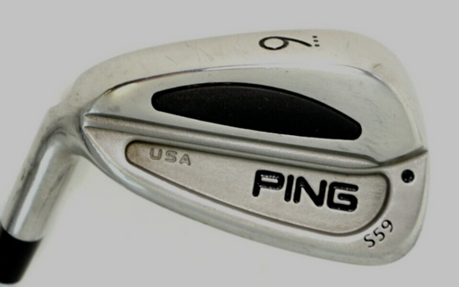 Left Handed Ping S59 Black Dot 9 Iron Stiff Steel Shaft, Ping Grip