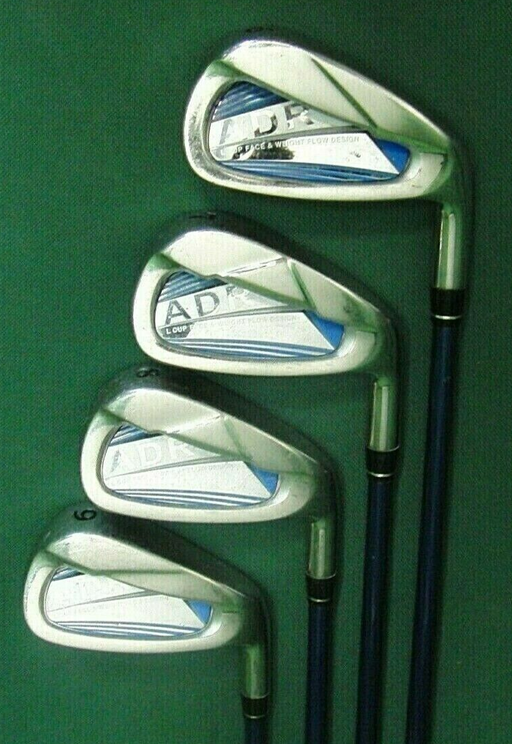 Set of 4 x Akira ADR Japan Model 6-9 Irons Regular Graphite Shafts Akira Grips