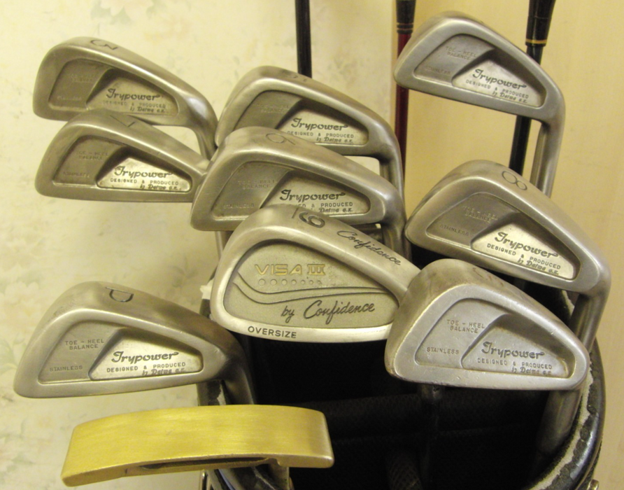 Set Of Daiwa Try Power 3-PW/SW Irons + 4 Wood + 5 Hybrid + Driver + Putter