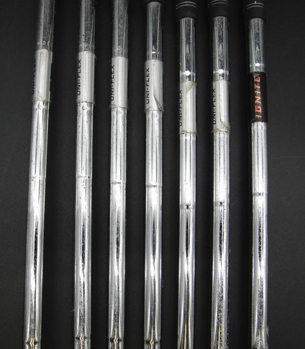 Set of 7 x Nike Ignite Irons 4-PW Uniflex Steel Shafts Nike Grips*