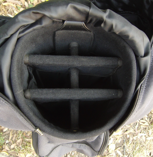 6 Division  Dunlop Golf Stand Cart Carry Trolley Golf Clubs Bag**
